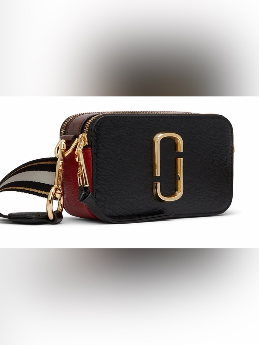 Marc Jacobs Black and Red Mini Camera Crossbody